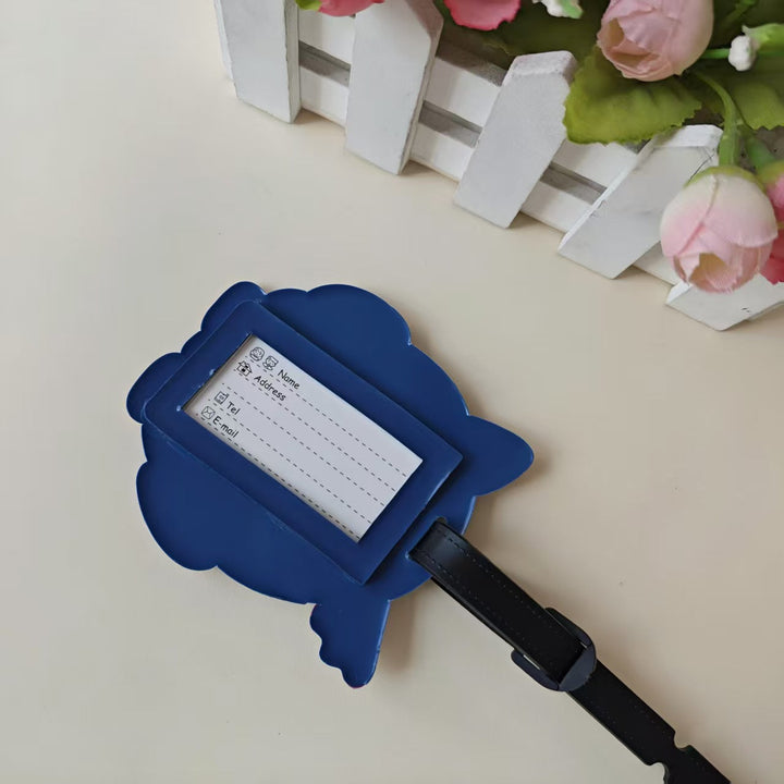 Reisevennlig unisex bagasjelapp i silikon. Ideelt tilbehør for koffert, ryggsekk og håndbagasje.
