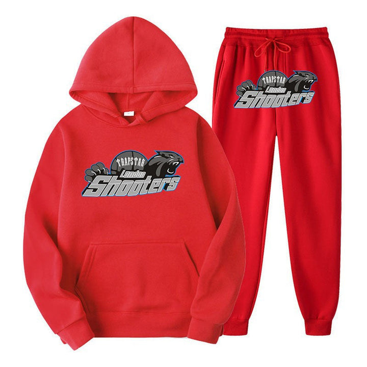 Stilig unisex jogger-sett i marineblått, perfekt for både trening og avslapping.