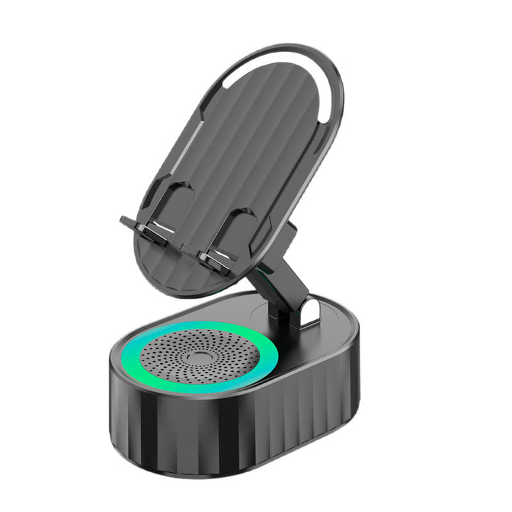 Unisex bordstativ for smarttelefon med integrert høyttaler. Optimal for handsfree video og lydopplevelse.