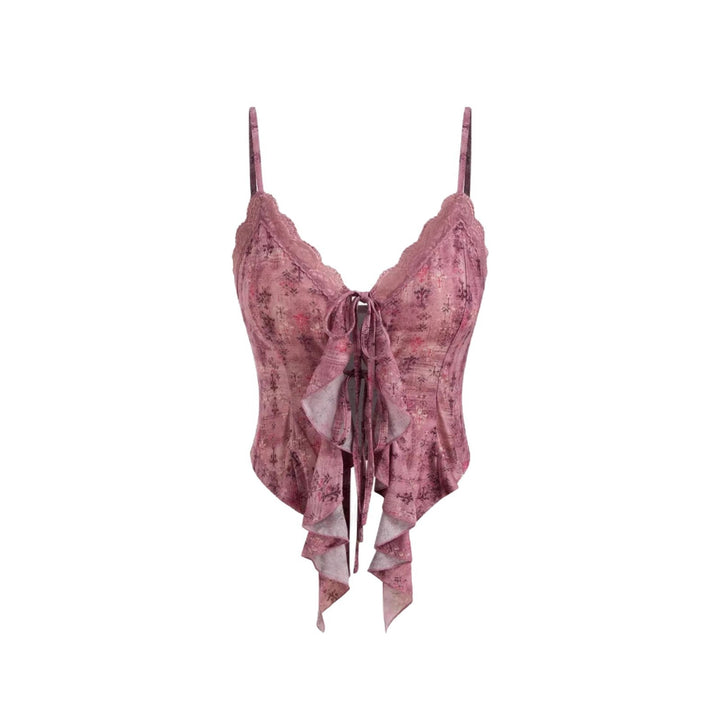 Vakker feminine bluse for kvinner med lekre volanger, en elegant og justerbar topp for enhver anledning.