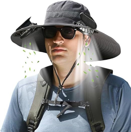 Pakkbar unisex solhatt med UV-beskyttelse, bred brem og god ventilasjon for sommeren.