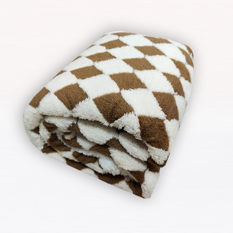 Unikt hanefotmønster på et mykt dame kosepledd. Mikrofiberteppe som gir stil og komfort.