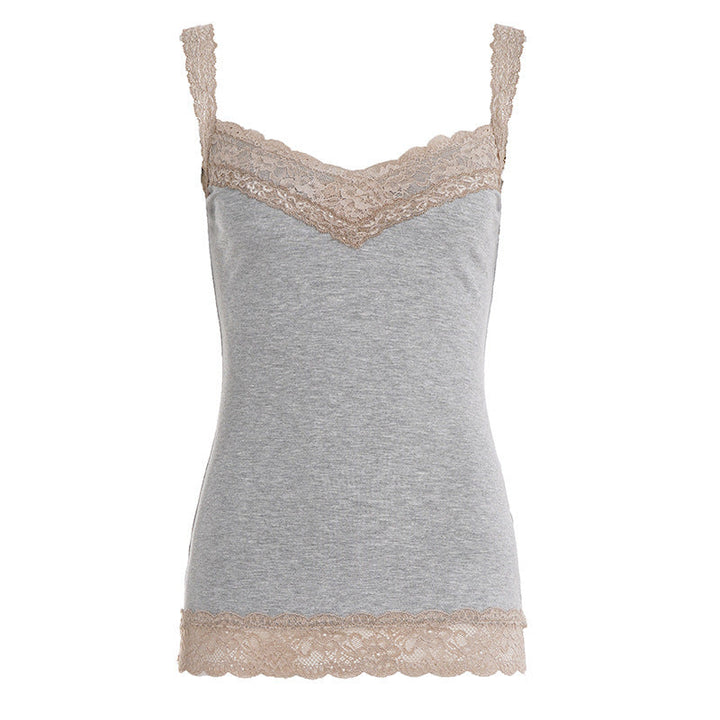 Elegant casual spaghetti-stropptopp for dame, lett å style opp eller ned.