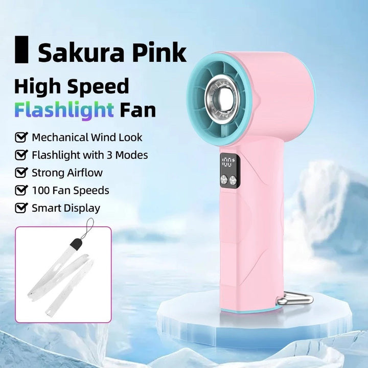 Høyhastighets USB-vifte med integrert LED-lys, sikrer frisk luft og belysning hvor enn du er. En multifunksjonell gadget.