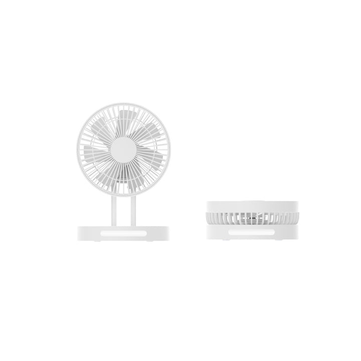 Kompakt USB-bordvifte med justerbar vinkel, perfekt for skrivebord og kontor. Stillegående og effektiv personlig kjøling.