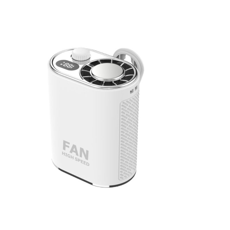 Bærbar minivifte for personlig kjøling, ideell for kontor og hjem. USB-oppladbar, kompakt design.