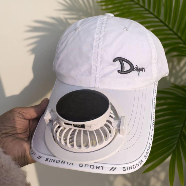 Solcelledrevet baseballcaps med vifte; perfekt for kjøling under sport, sommer og utendørsaktiviteter.