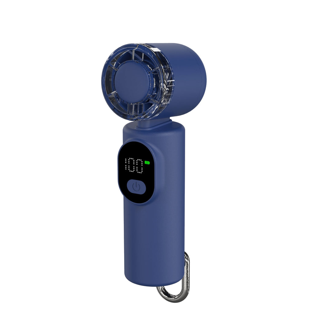 Kompakt bærbar vifte med LED-skjerm for personlig kjøling. Praktisk usb-vifte til kontor, hjem og reise.