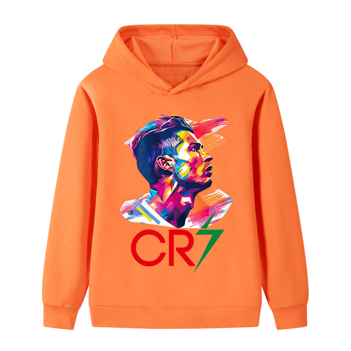 Barneklær: Komfortabel fotball hoodie. Slitesterk hettegenser for gutter og jenter.