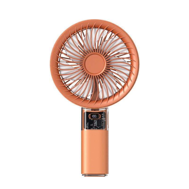 Bærbar smart håndholdt vifte for kjøling på reise. Oppladbar personlig minifan med USB lading for sommerkomfort.