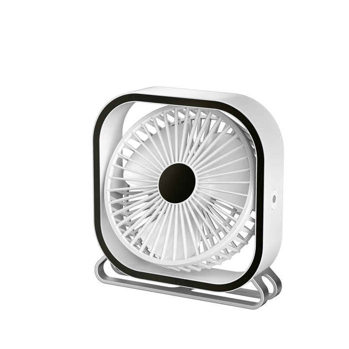 Elegant svart bordvifte, en stillegående skrivebordsventilator som gir effektiv kjøling for ditt kontor.
