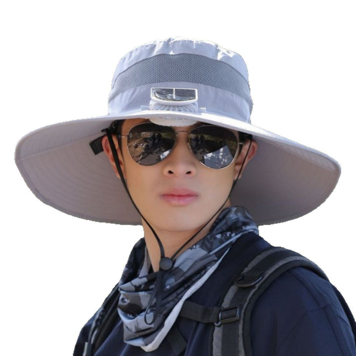 Lett unisex sommerhatt med solbeskyttelse, perfekt for reise, fiske og sport.