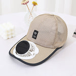 Oppgradering Rund Hatt med Vifte – Khaki