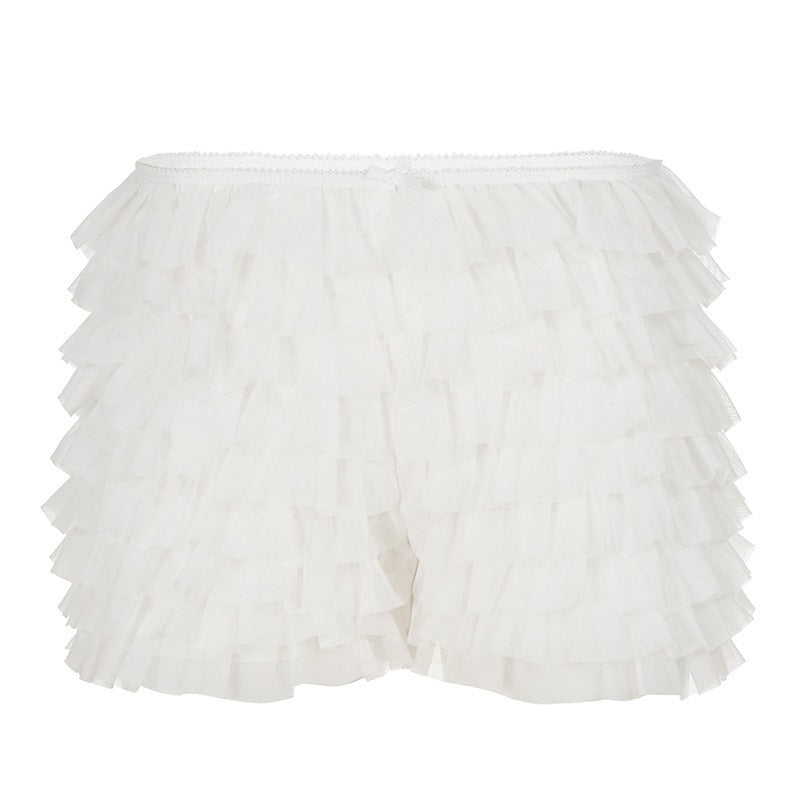 Stilige volangshorts for damer, komfortabel passform med elastisk midje, perfekt sommerklær.