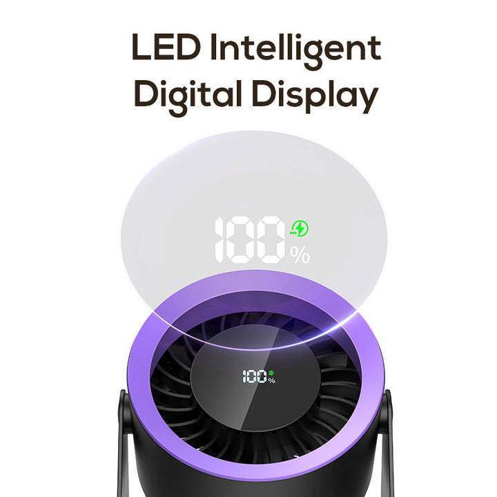 Liten, håndholdt bærbar vifte i elegant design. Enkel å ta med for effektiv kjøling på reise eller utendørs.
