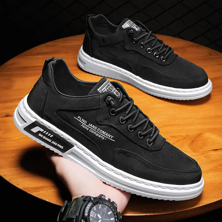 Grønne klassiske herresko og sneakers for menn, med ortopedisk komfort og solid fotstøtte til hverdagsbruk.