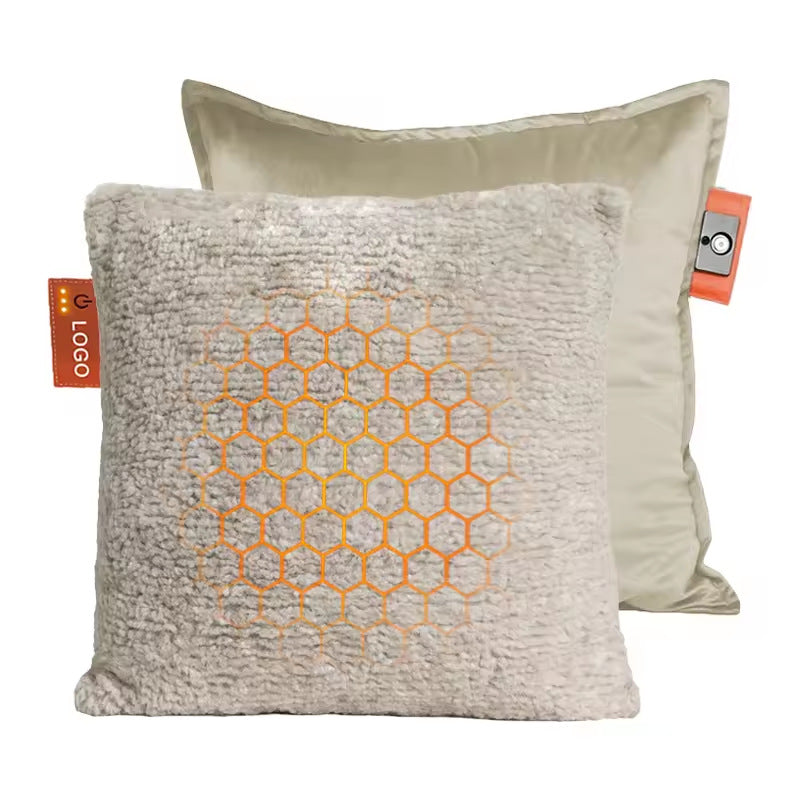 Mykt, dobbeltsidig putetrekk i grå/krem. Vendbart design passer perfekt til sofa og soverom.