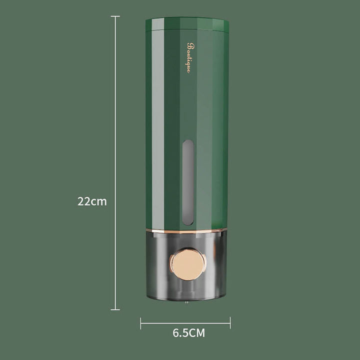 Veggmontert dispenser for såpe, håndsprit, shampoo eller lotion. Hold badet ryddig og funksjonelt.