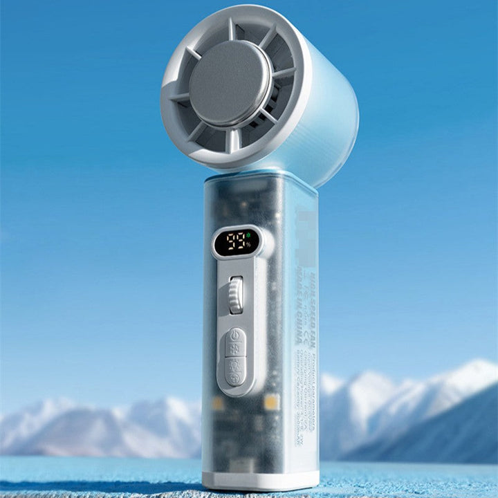 Kompakt oppladbar minivifte med USB-lading, gir frisk luft overalt om sommeren.