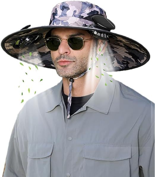 Allsidig solhatt for menn og kvinner, med bred brem, UV-beskyttelse og ventilasjon for reiser.