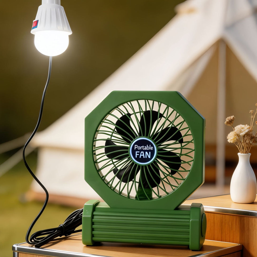 USB-drevet bordvifte med kompakt design. Enkel å ta med, gir frisk bris overalt.