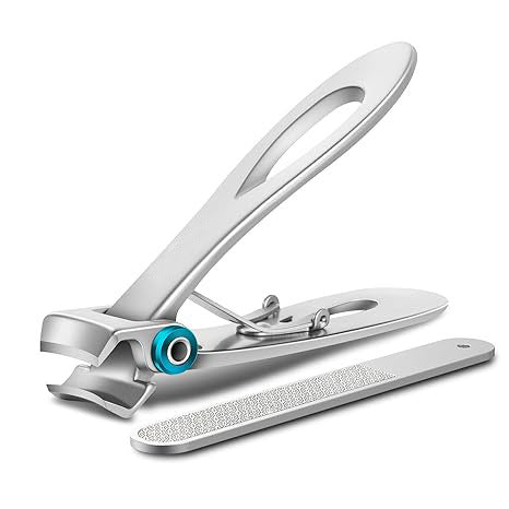 Profesjonell metall negleklipper for tykke negler, med ergonomisk design for presisjonsklipping og neglepleie.