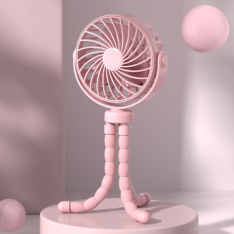 Elegant hvit USB-vifte designet for kvinner. En lett og bærbar løsning for behagelig kjøling hele sommeren.