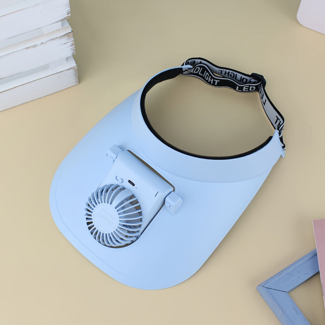 Elegant og diskret halsvifte for kvinner, gir behagelig kjøling og komfort i hverdagen.