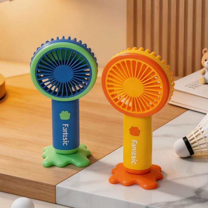 Praktisk håndvifte med unikt dyredesign, ideell for avkjøling. Lett og bærbar sommergadget.