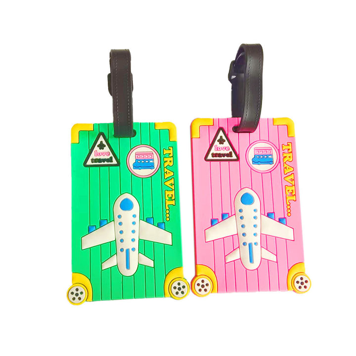 Praktisk unisex bagasjelapp i kreativt flydesign. Hjelper deg raskt å finne din koffert.