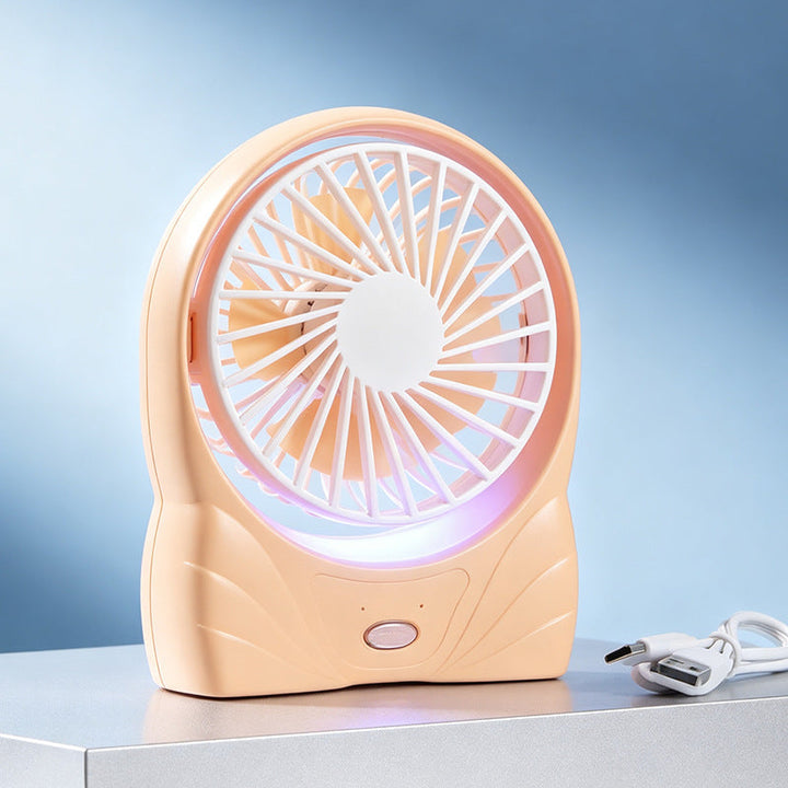 Effektiv personlig kjøling: USB bordvifte med digital display, ideell for hjemmekontor.