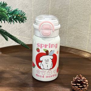 Lekker 500ml drikkeflaske for kvinner med morsomt dyremotiv. BPA-fri, lekkasjefri og gjenbrukbar vannflaske.