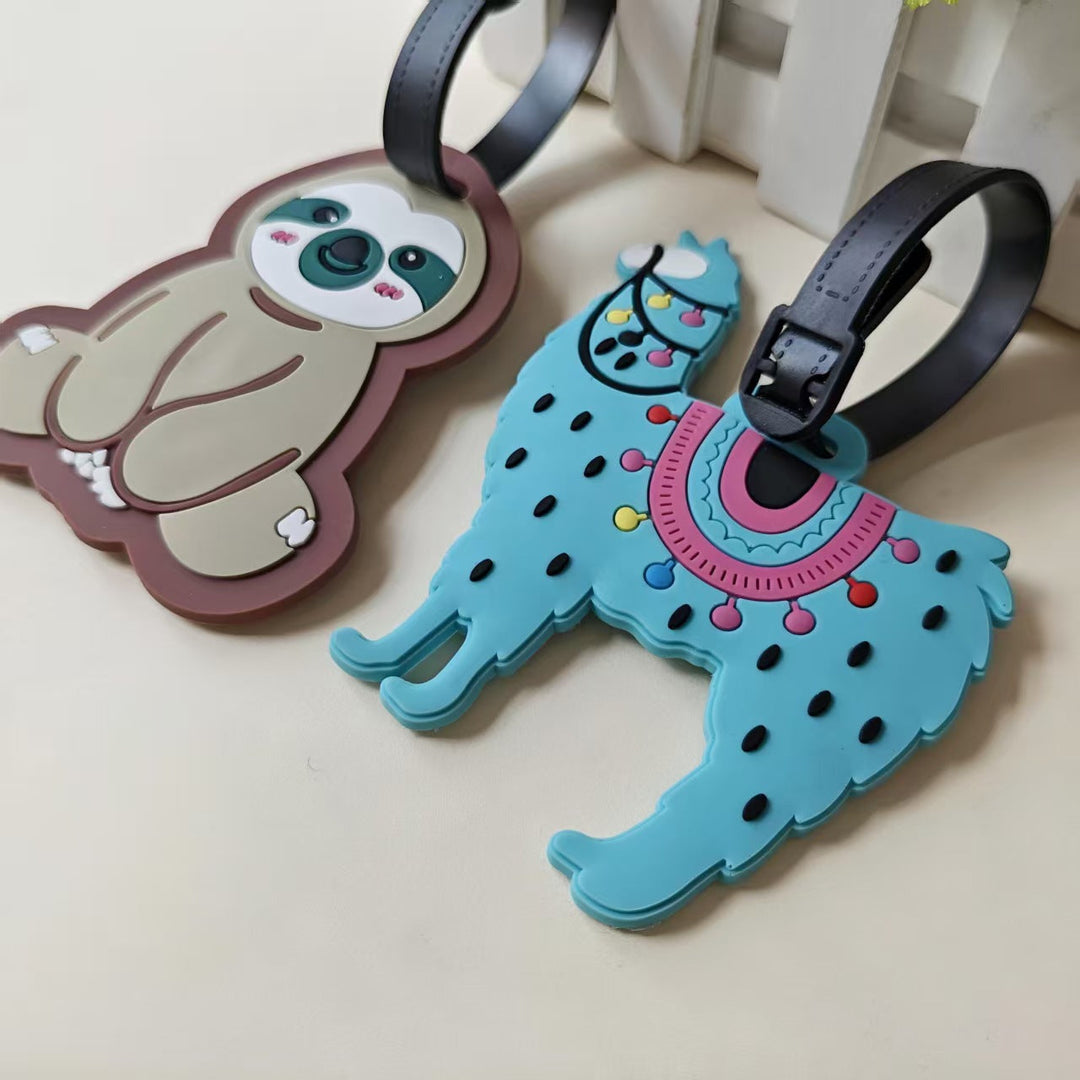 Praktisk unisex bagasjelapp med dovendyrdesign for rask gjenkjenning av din reisebagasje.