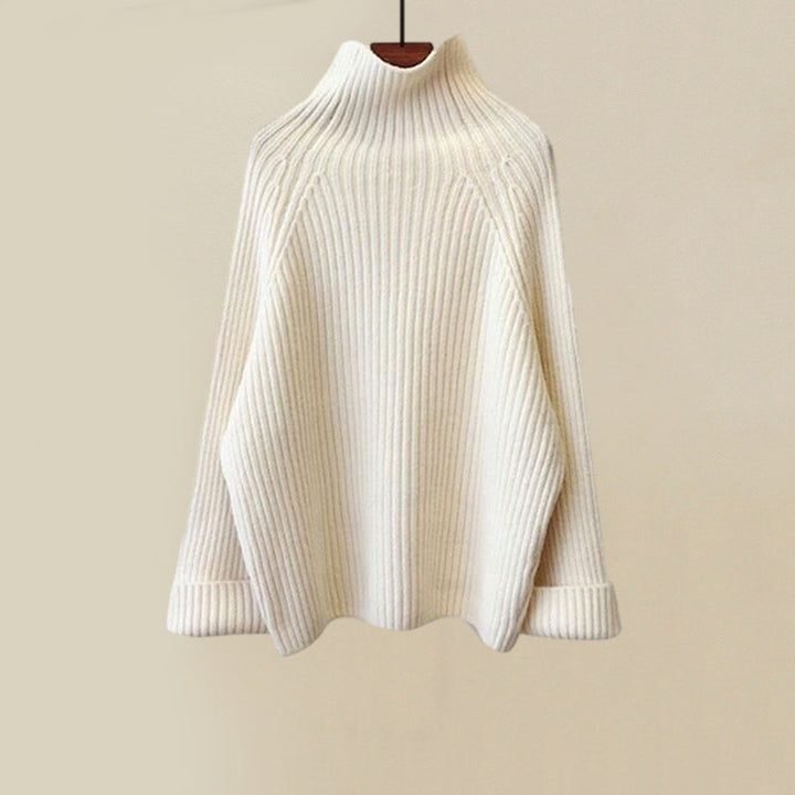 Elegant 3-delt vintersett for kvinner med genser, vest og høy midje bukse i varm, komfortabel stil for høst/vinter.