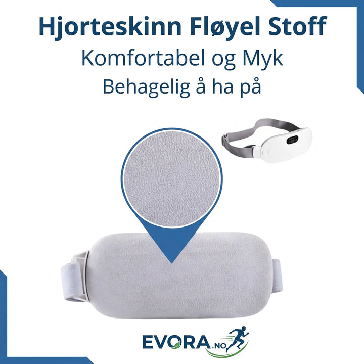 Varmepute med vibrasjon og oppladbar funksjon. Lindrer ryggsmerter og magesmerter for økt velvære.