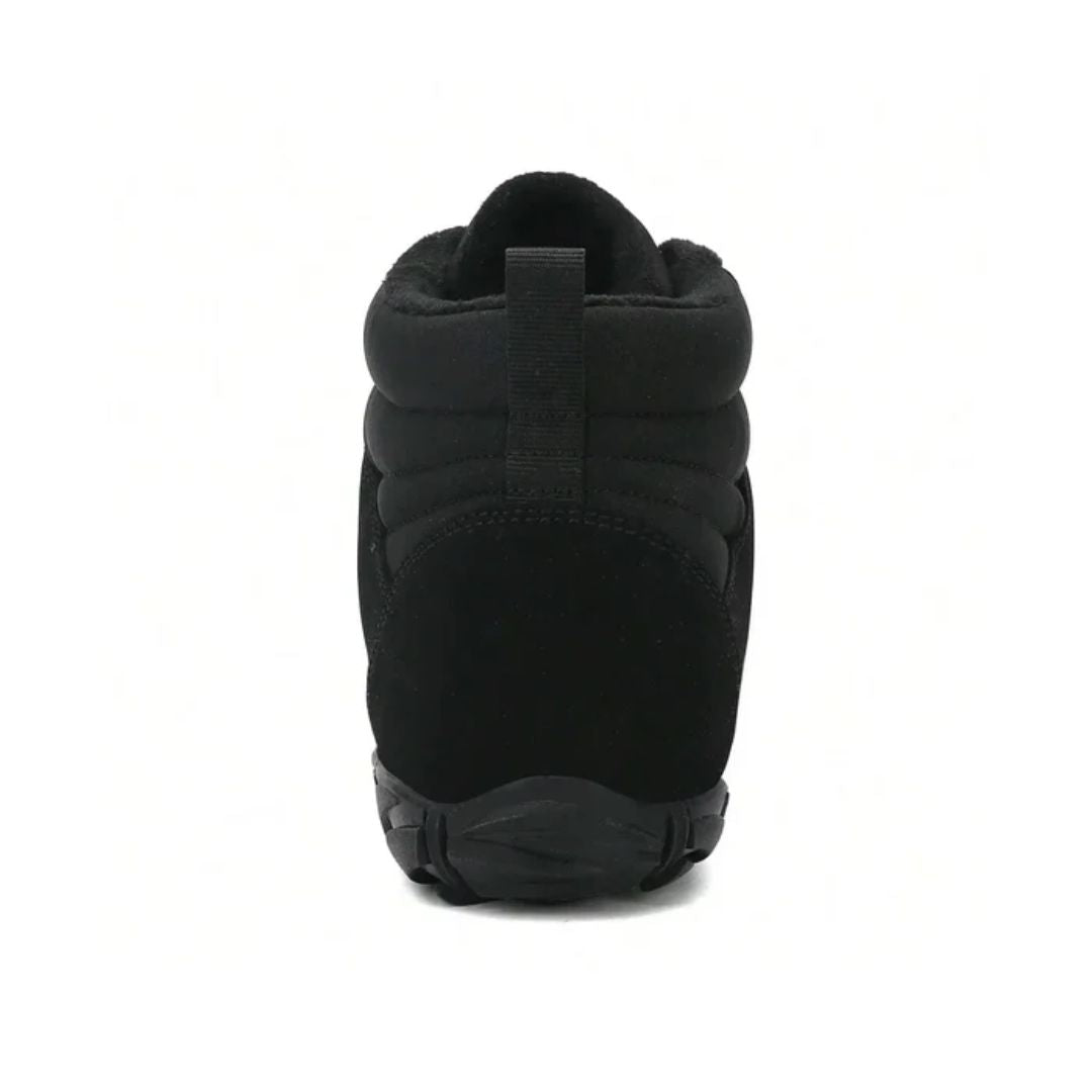 Lette og komfortable unisex barfotsko for vinter, varmt fôr og sklisikker såle. Godt grep.