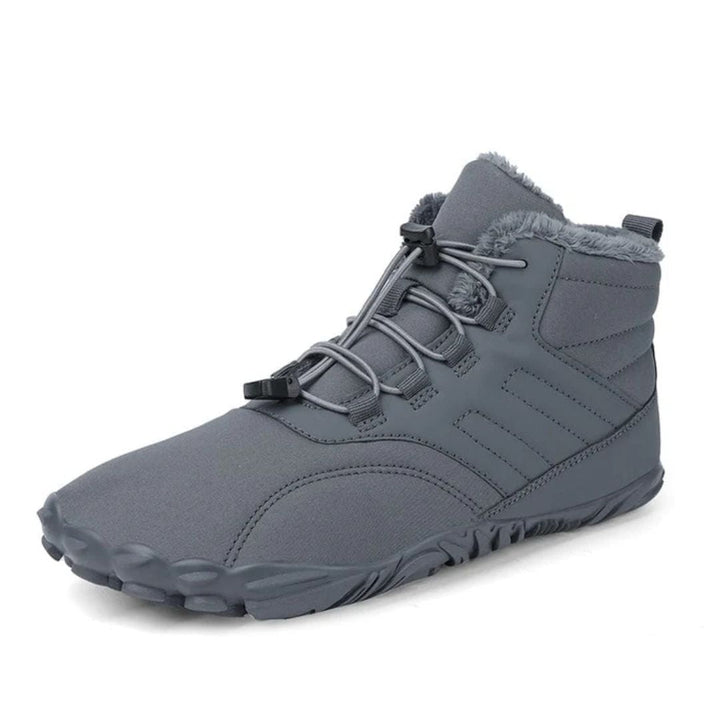 Vinterfôret unisex barfotsko, varmt fôr, vannavvisende. Optimal komfort for kalde vinterdager.