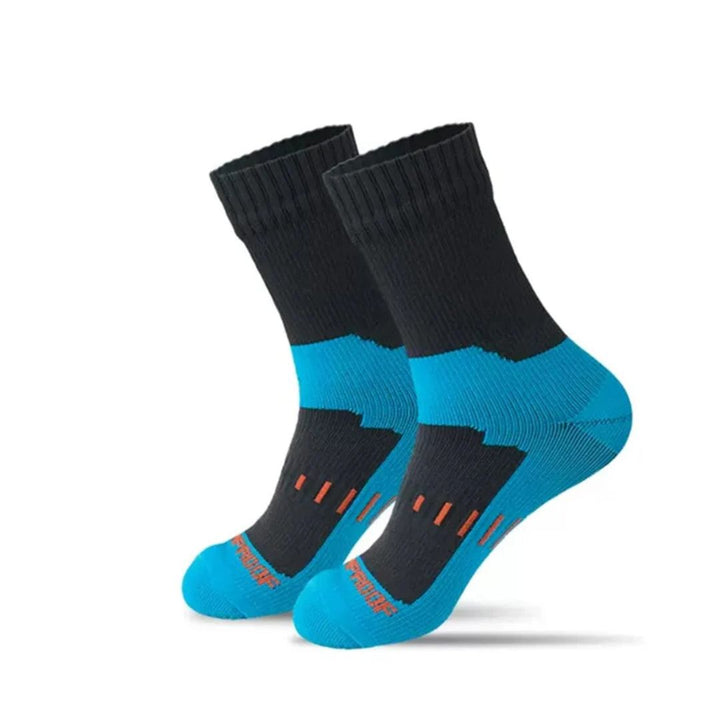 Komfortable unisex vanntette sokker perfekt for fotturer. Pustende design holder føttene tørre og glade.