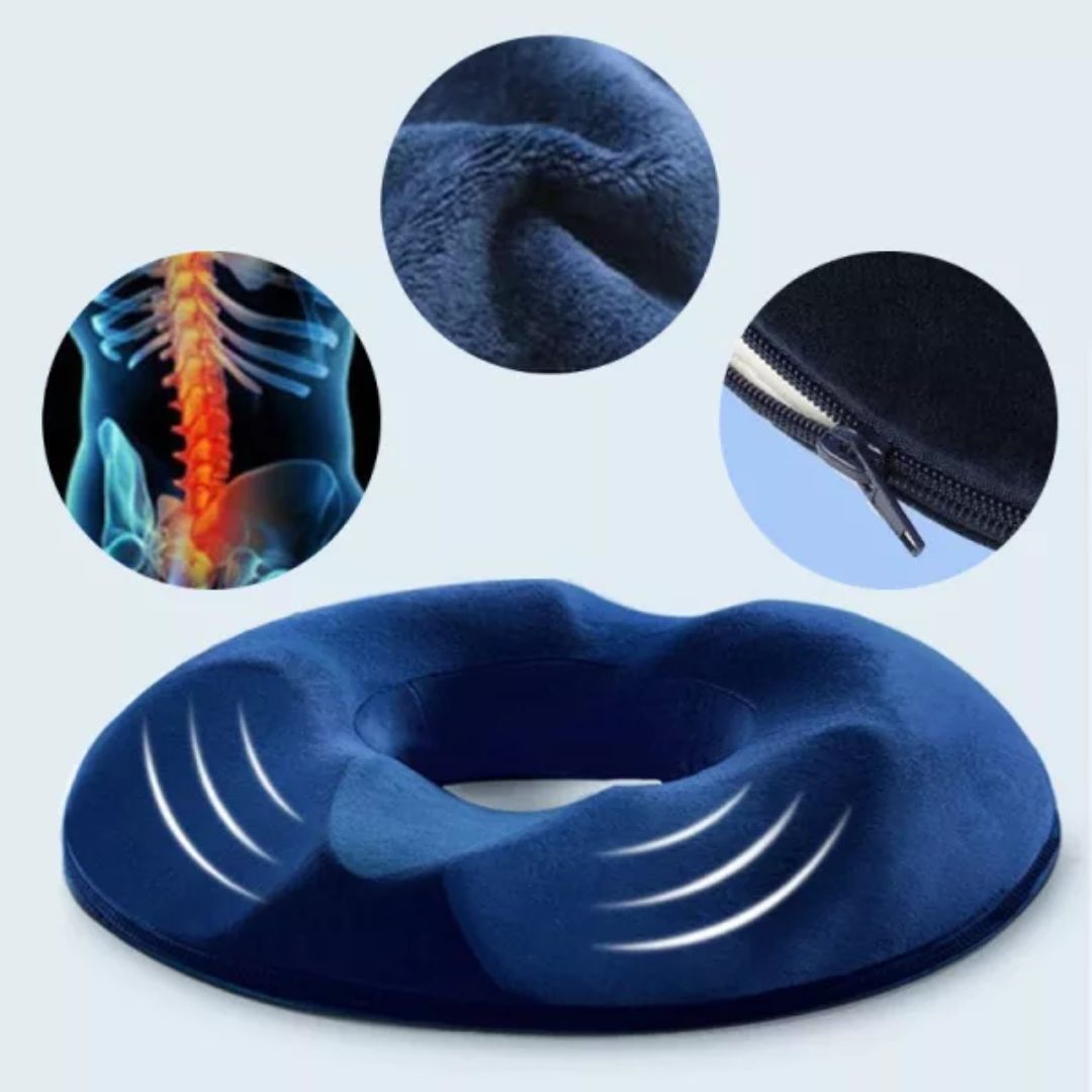 Premium ergonomisk donutpute for generell sittekomfort i hjemmet, kontoret eller på farten.