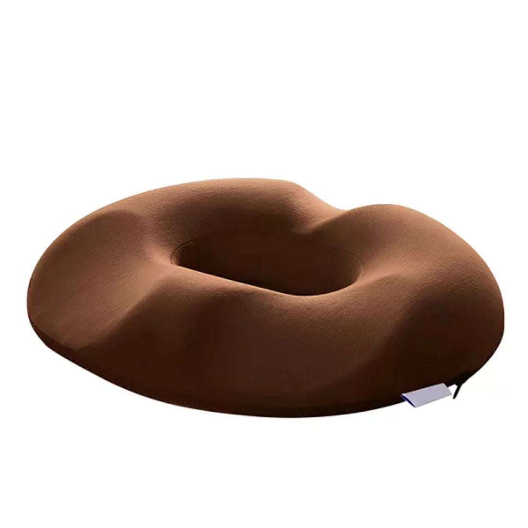 Allsidig memory foam donutpute for bedre sittekomfort i rullestol, kontor eller hjemme.