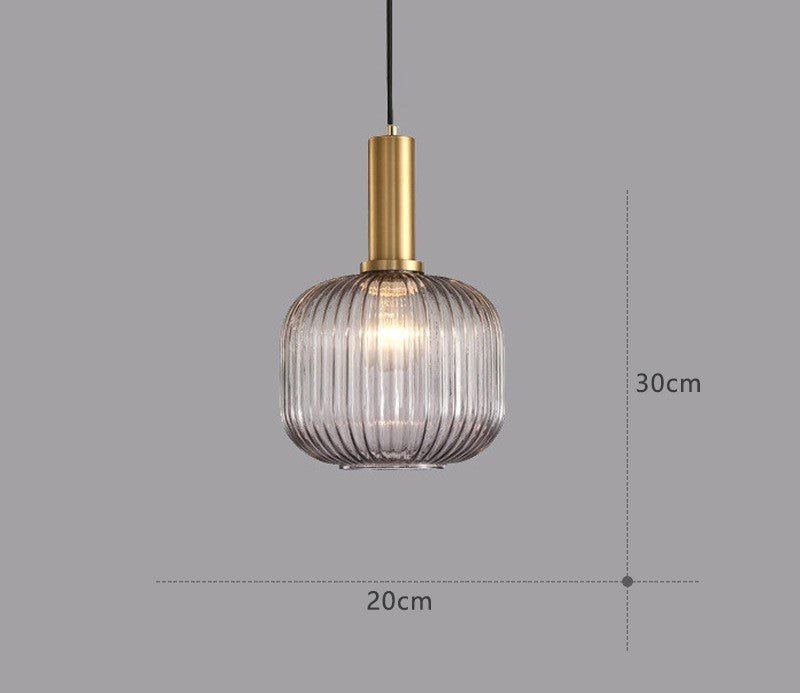 Vintage LED pendellampe med fargerike paneler, gir enestående og dekorativ belysning.