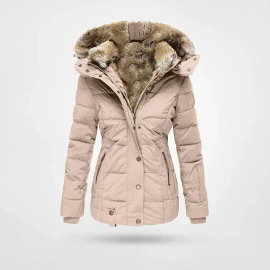 Varm, vanntett unisex vinterjakke for menn og kvinner. Stilfull fritidsjakke i polyester, ideell for regn- og snøbeskyttelse.