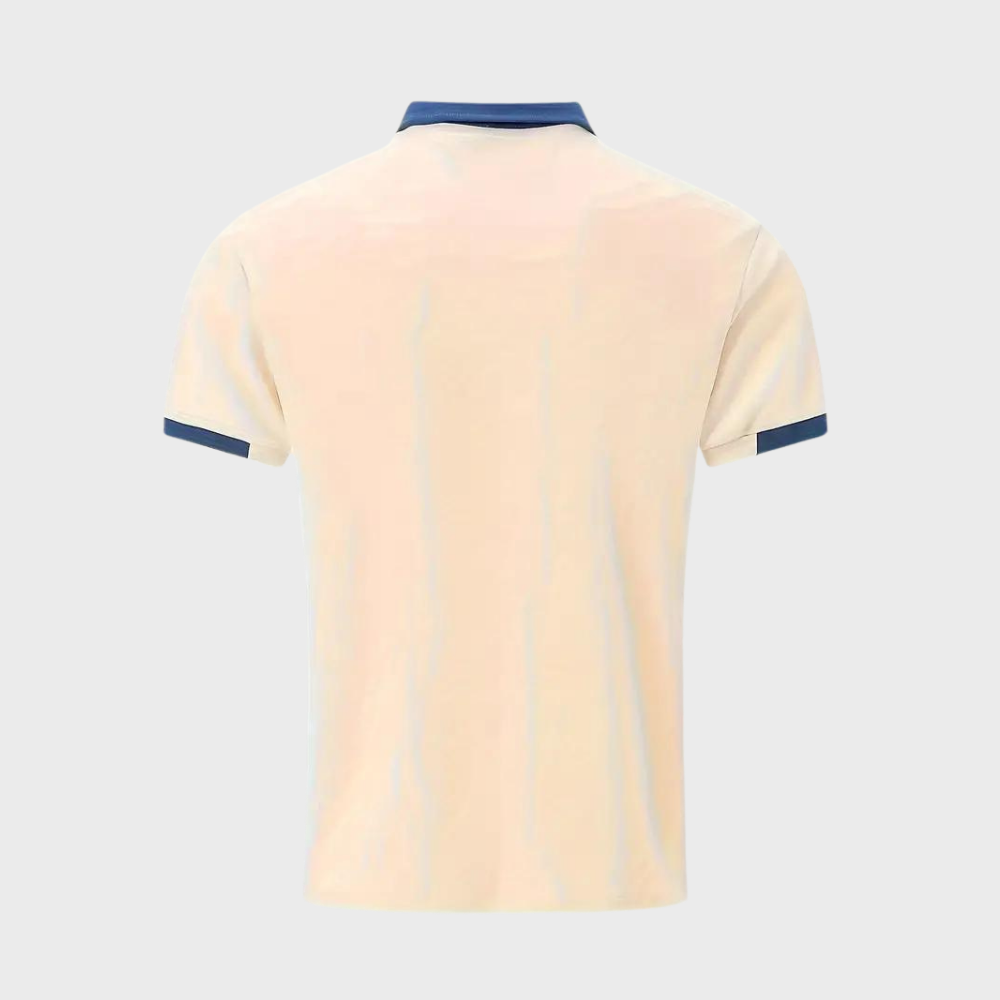 Klassisk herre poloskjorte, slitesterk polyester, tidløs stil for enhver anledning.