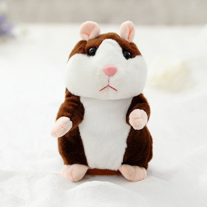 Søt myk hamster plysjleketøy. En snakkende barneleke som underholder og stimulerer.