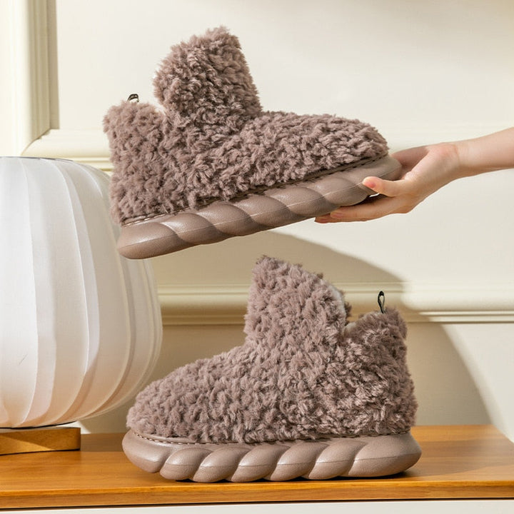 Koselige vintersko i fleece. Komfortable og varme hverdagssko for unisex bruk.