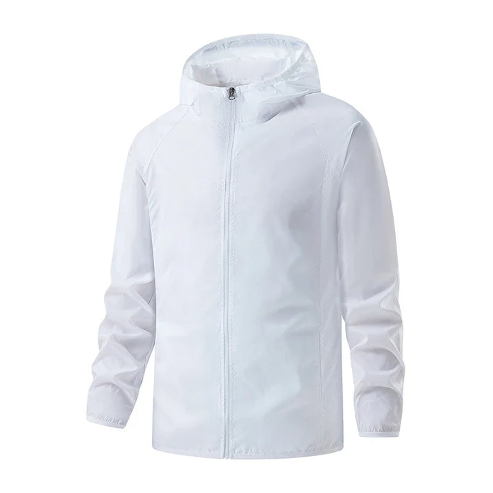 Sporty unisex vanntett jakke, perfekt for løping, fotturer og fritid.