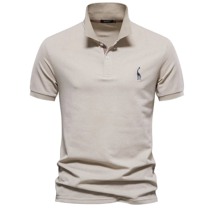 Elegant klassisk herre pique polo i bomull, kortermet for stil og komfort.