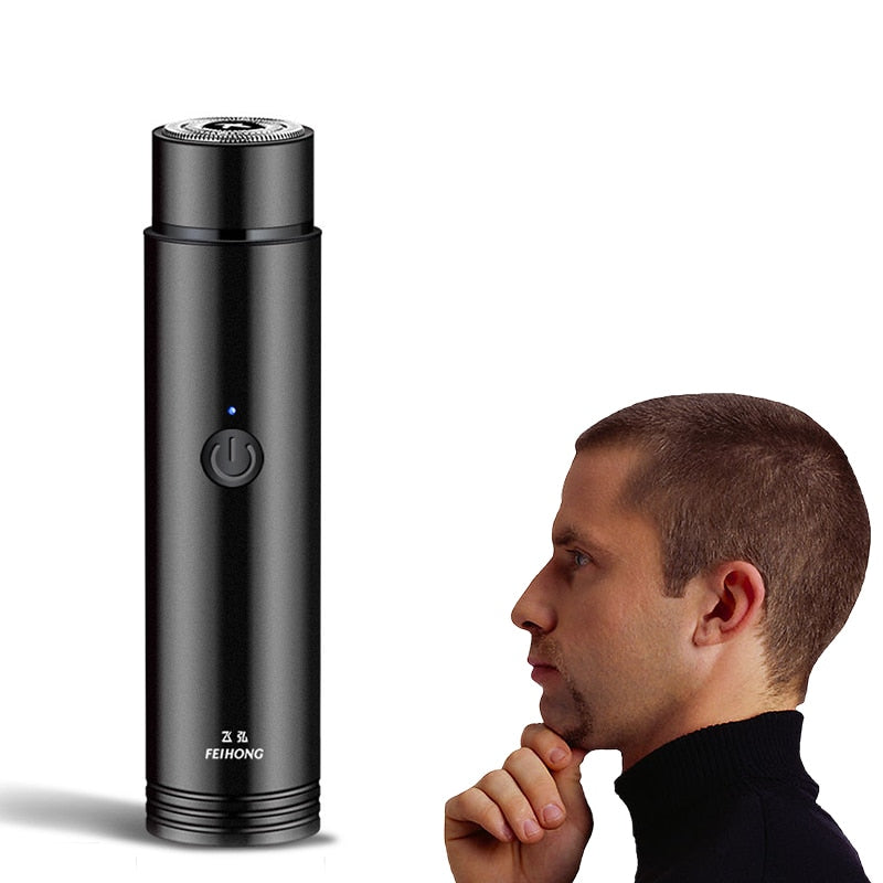 Mini oppladbar barbermaskin for menn, perfekt reisebarbermaskin for glatt hud overalt.