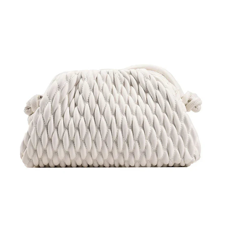 Elegant sateng clutch veske for kveldsbruk, luksuriøst tilbehør til bryllup, fest og formelle antrekk.