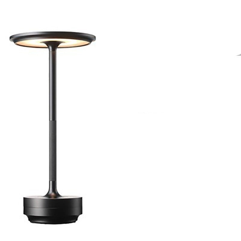 Trådløs berøringslampe i elegant design; oppladbar bordlampe for stemningsfull belysning i hjemmet.